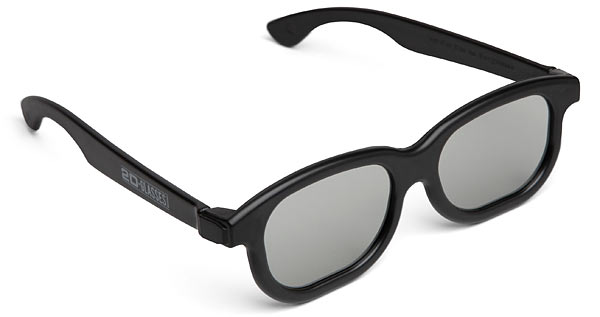 2D Brille wandelt 3D Filme in 2D Filme um.
