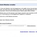 google seiten sperren