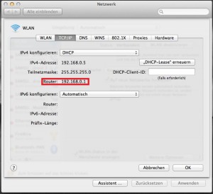 mac router ip