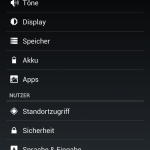 android einstellungen